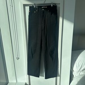 Levi’s Ribcage Black Straight-Leg Jeans W27 L29